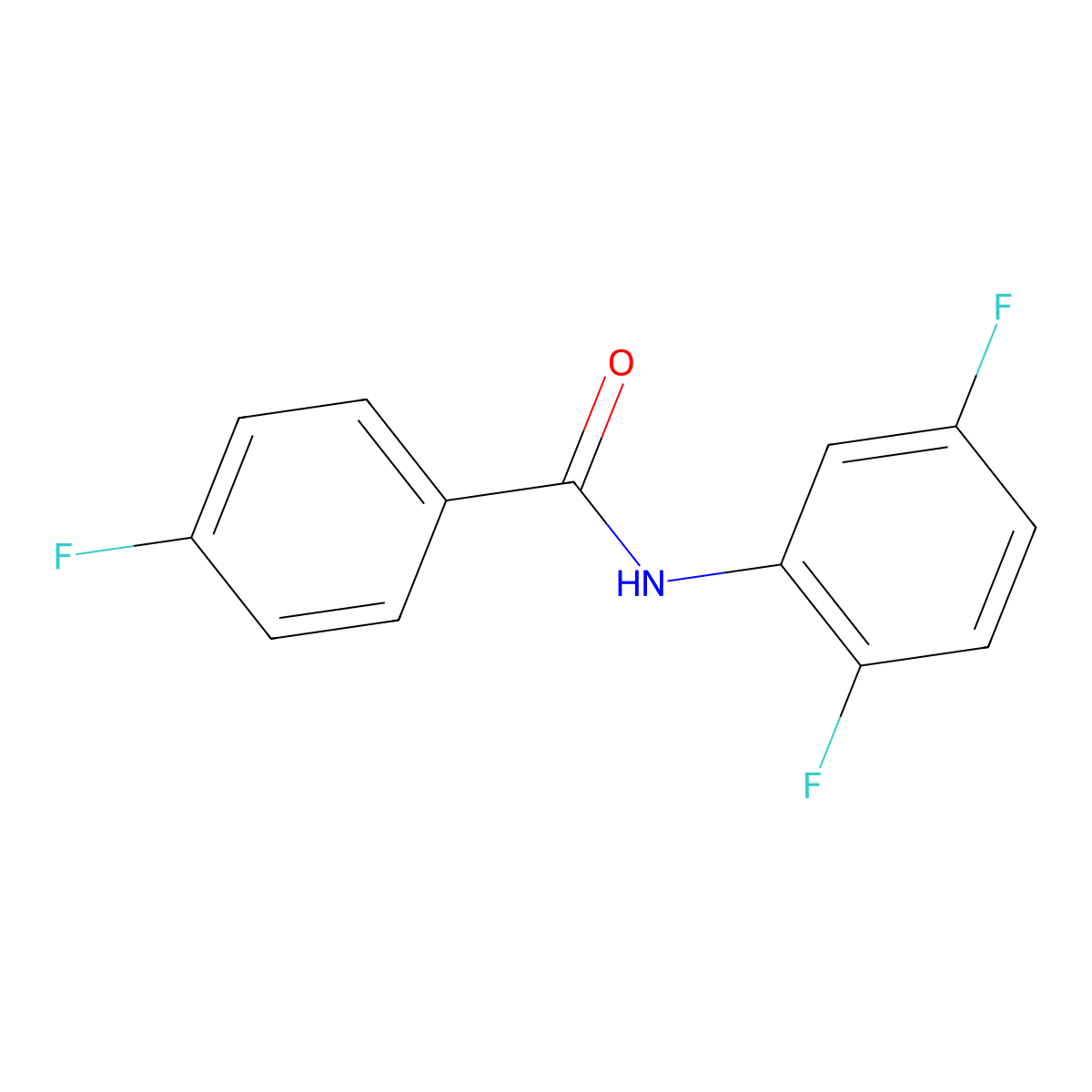 N-(2,5-difluorophenyl)-4-fluorobenzamide molecular structure, CAS 793730-68-4