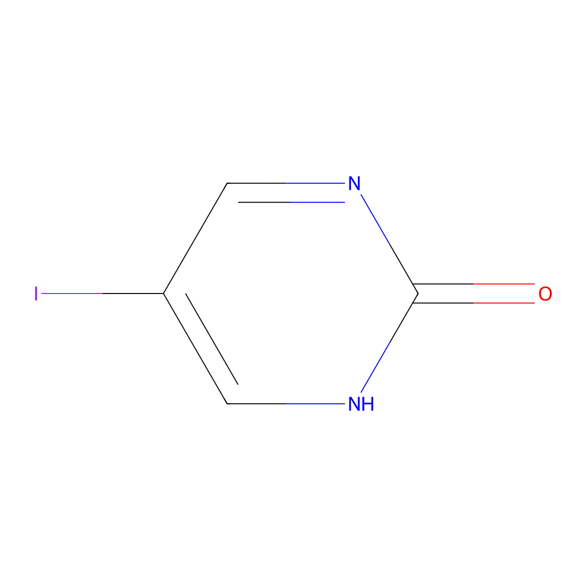 5-Iodopyrimidin-2-ol molecular structure, CAS 79387-69-2