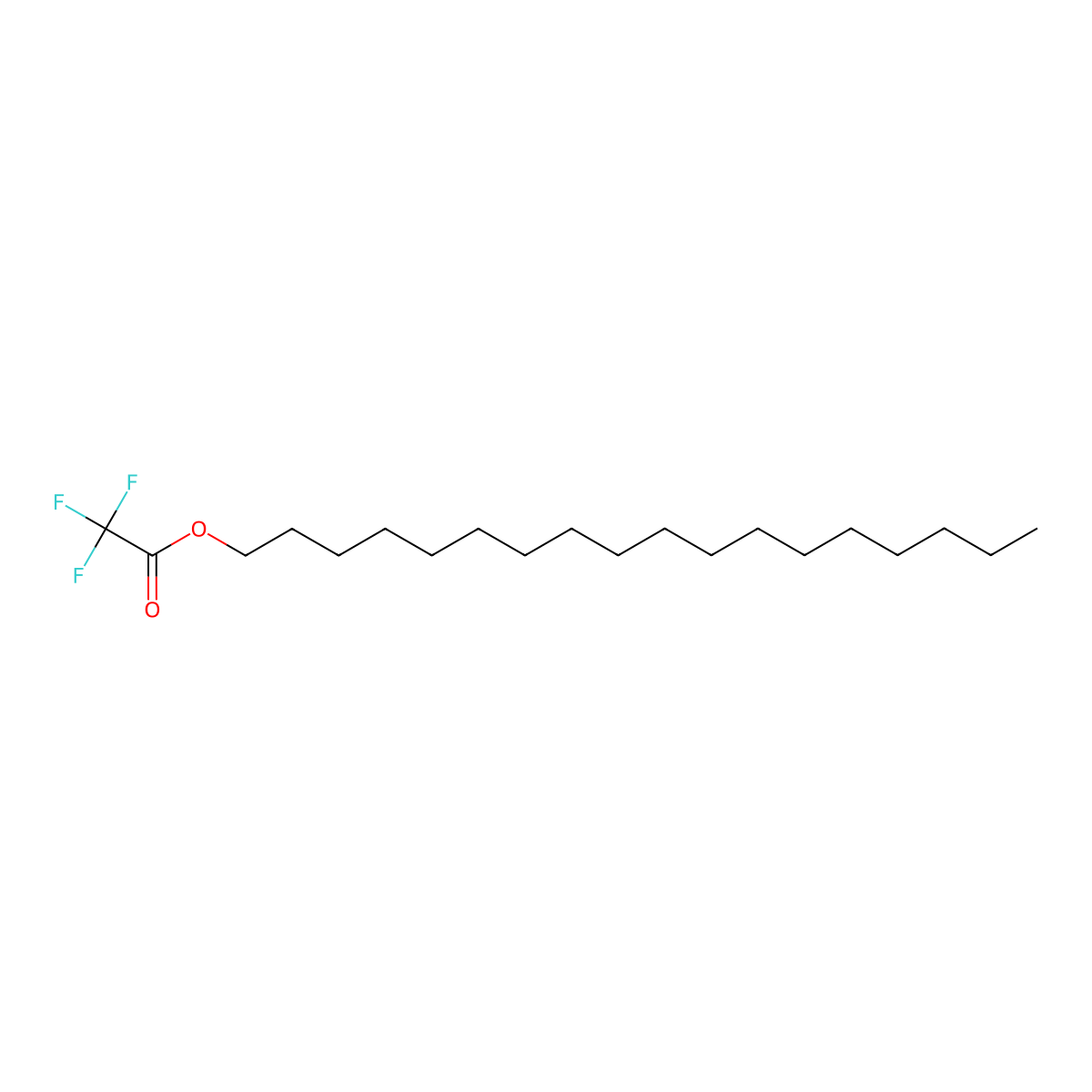 Octadecyl trifluoroacetate molecular structure, CAS 79392-43-1