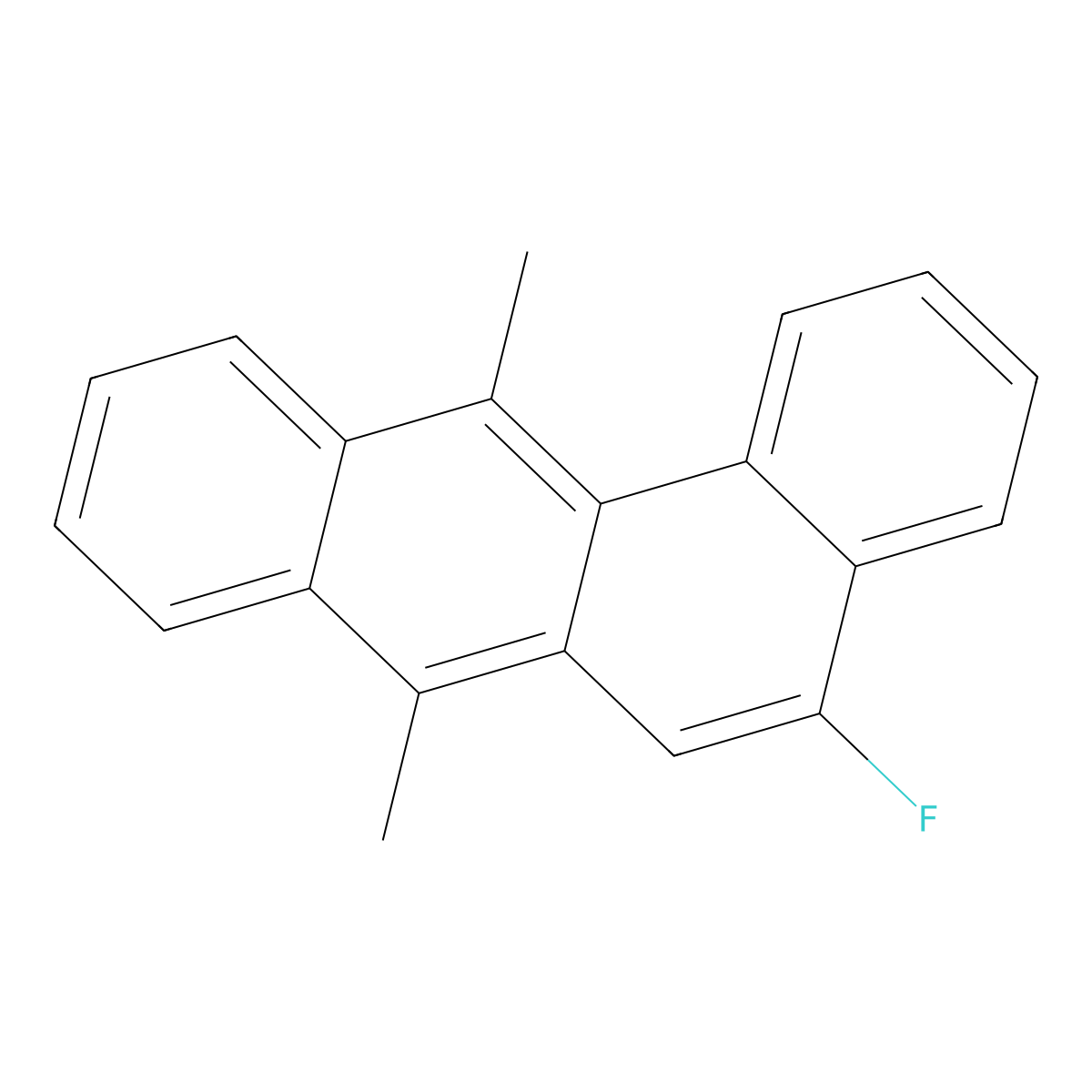 5-Fluoro-7,12-dimethylbenz[a]anthracene molecular structure, CAS 794-00-3