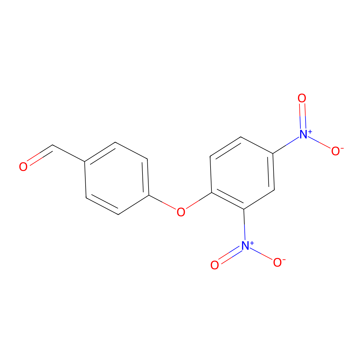 4-(2,4-Dinitrophenoxy)benzaldehyde molecular structure, CAS 794-65-0