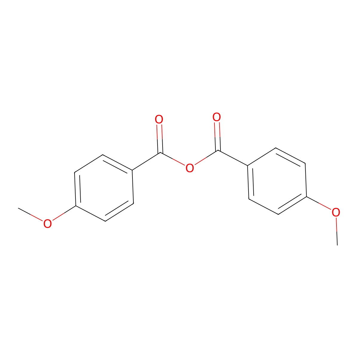 p-Anisic anhydride molecular structure, CAS 794-94-5