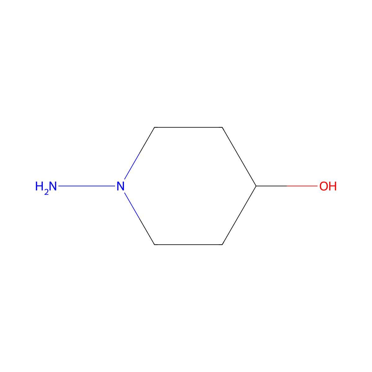 1-Aminopiperidin-4-OL molecular structure, CAS 79414-82-7