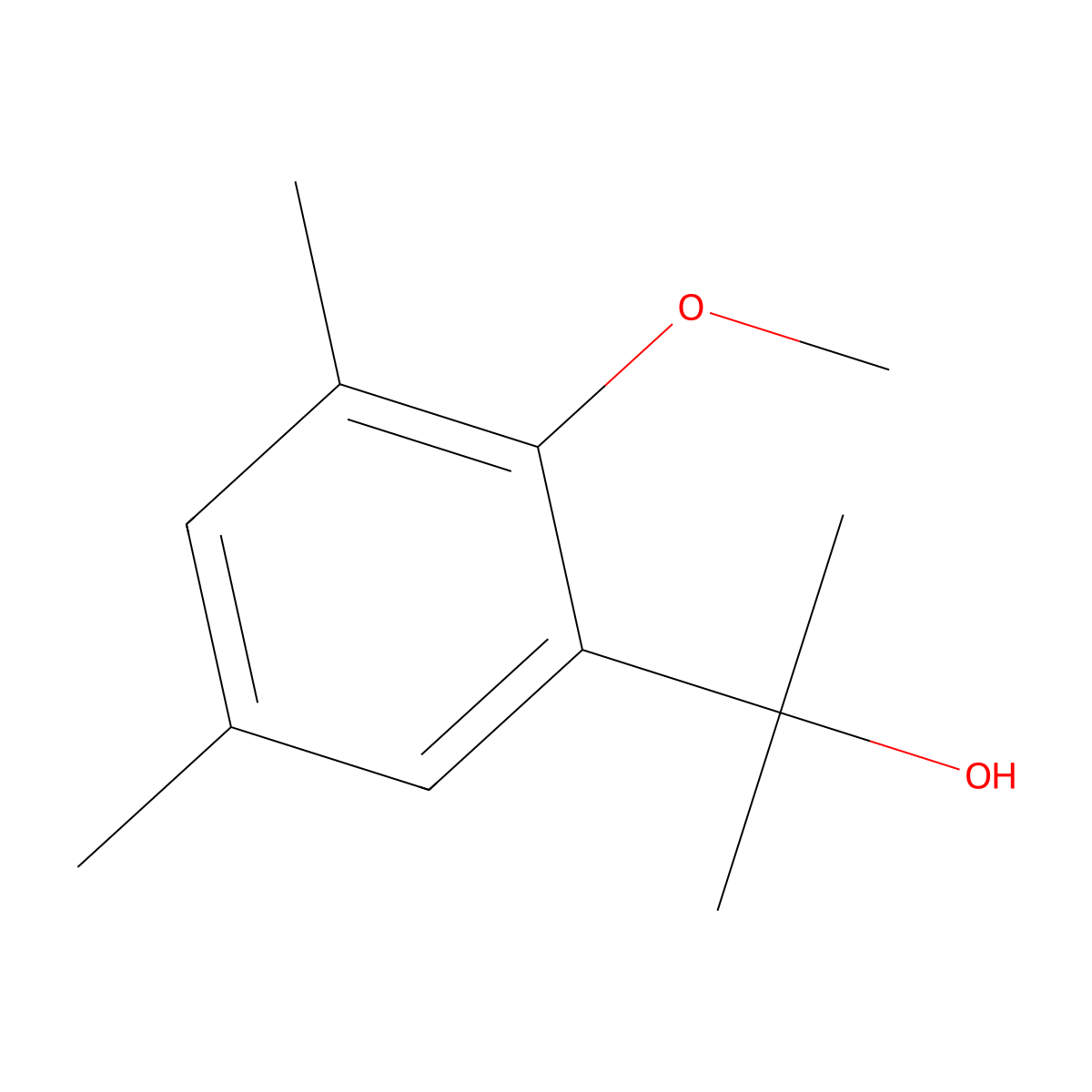 2-(2-Methoxy-3,5-dimethylphenyl)propan-2-ol molecular structure, CAS 79416-05-0