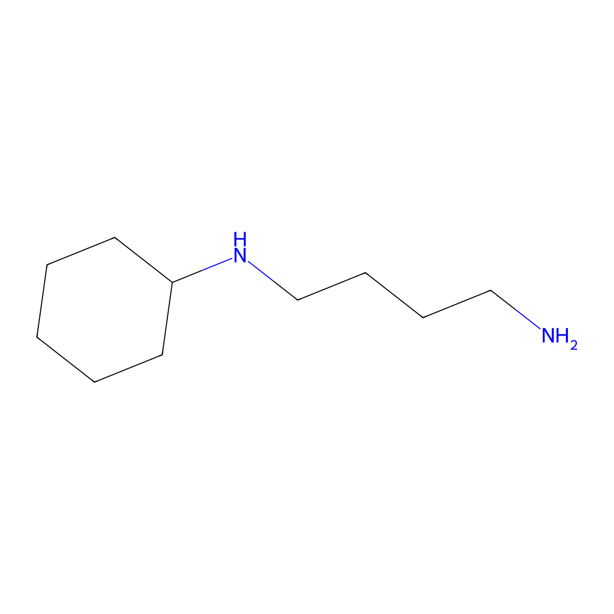 N-Cyclohexylbutane-1,4-diamine molecular structure, CAS 79419-72-0