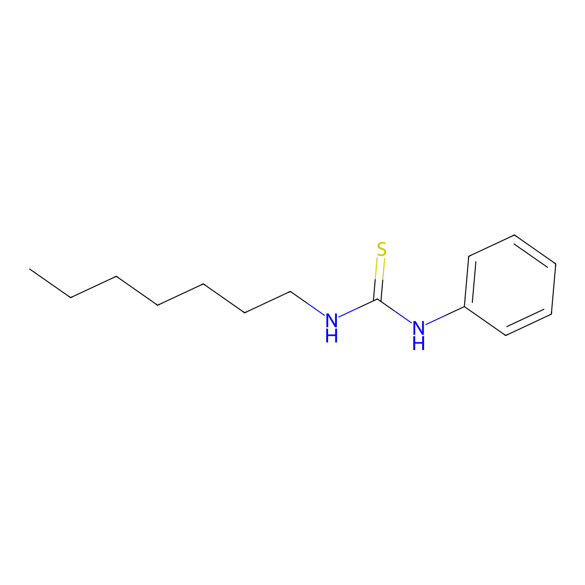 1-Heptyl-3-phenyl-2-thiourea molecular structure, CAS 79425-04-0