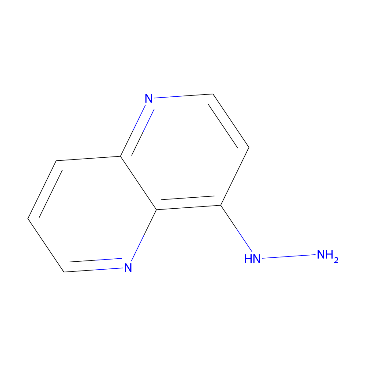 4-Hydrazinyl-1,5-naphthyridine molecular structure, CAS 79425-96-0