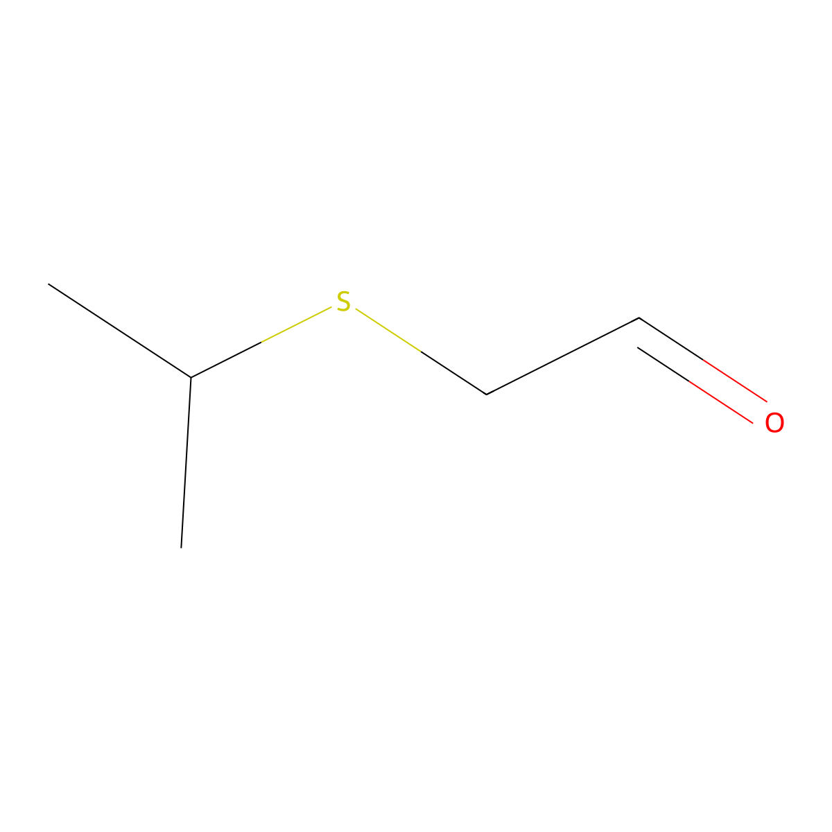 2-(Propan-2-ylsulfanyl)acetaldehyde molecular structure, CAS 79428-46-9