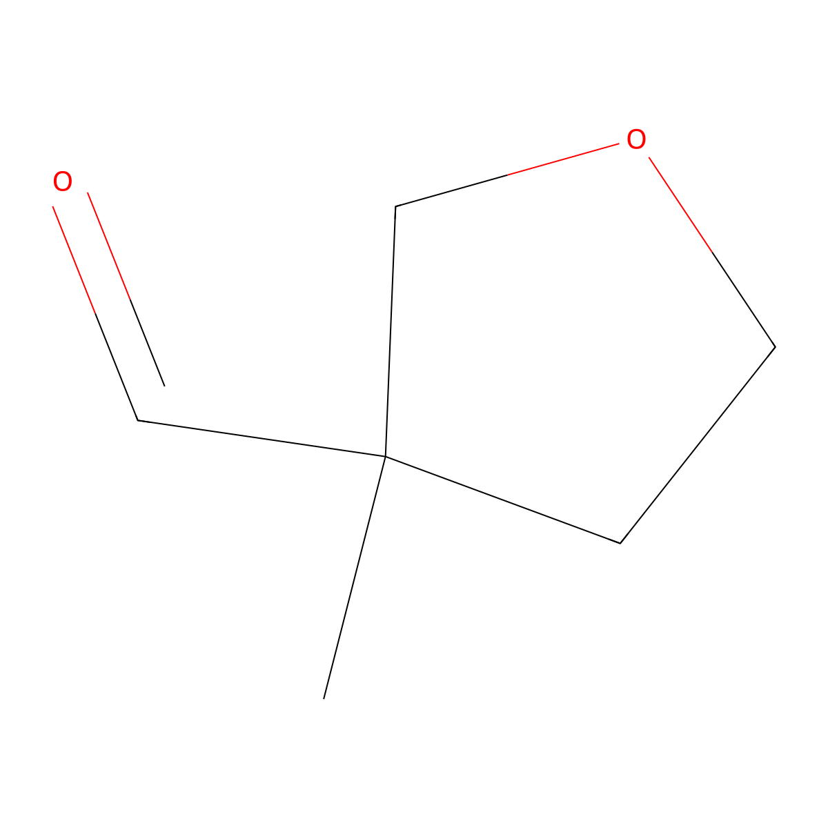 3-Methyloxolane-3-carbaldehyde molecular structure, CAS 79437-22-2