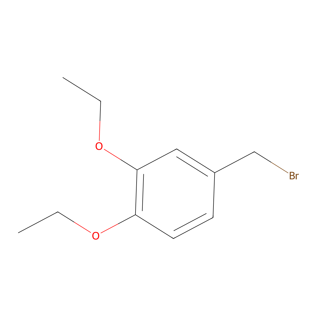 4-(Bromomethyl)-1,2-diethoxybenzene molecular structure, CAS 79440-31-6