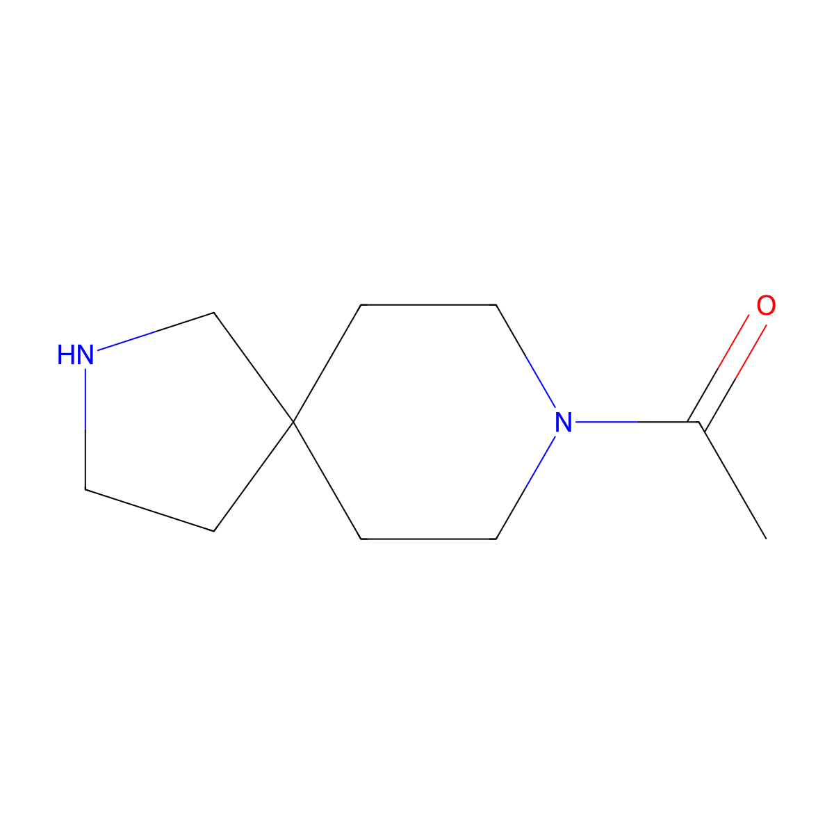1-(2,8-Diazaspiro[4.5]decan-8-yl)ethanone molecular structure, CAS 794462-10-5