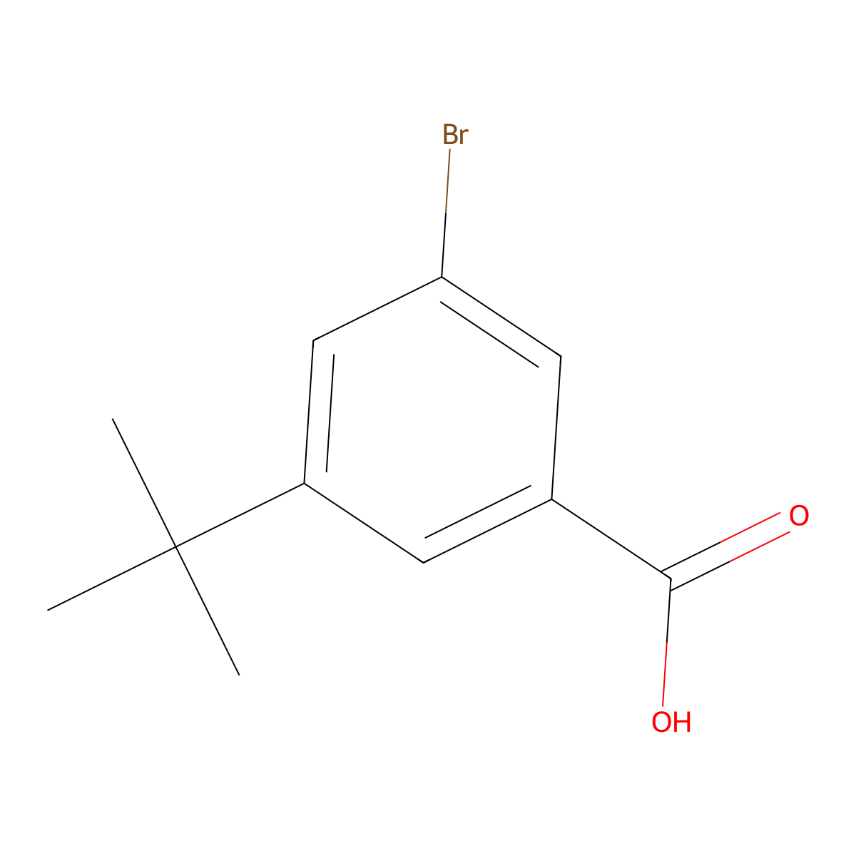 3-Bromo-5-tert-butylbenzoic acid molecular structure, CAS 794465-45-5
