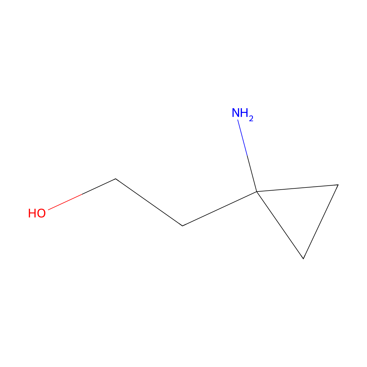 2-(1-Aminocyclopropyl)ethanol molecular structure, CAS 794469-78-6