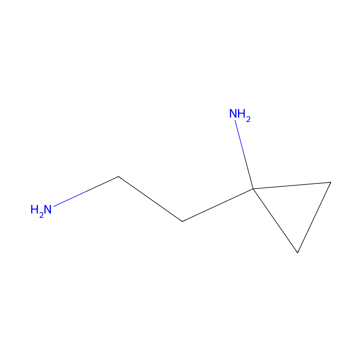 1-(2-Aminoethyl)cyclopropan-1-amine molecular structure, CAS 794469-79-7