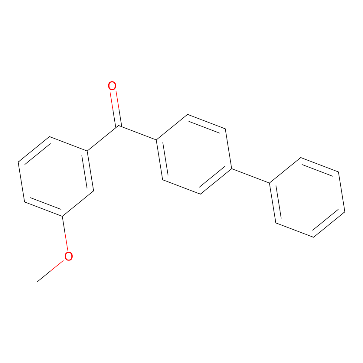 [1,1'-Biphenyl]-4-yl(3-methoxyphenyl)methanone molecular structure, CAS 79447-10-2