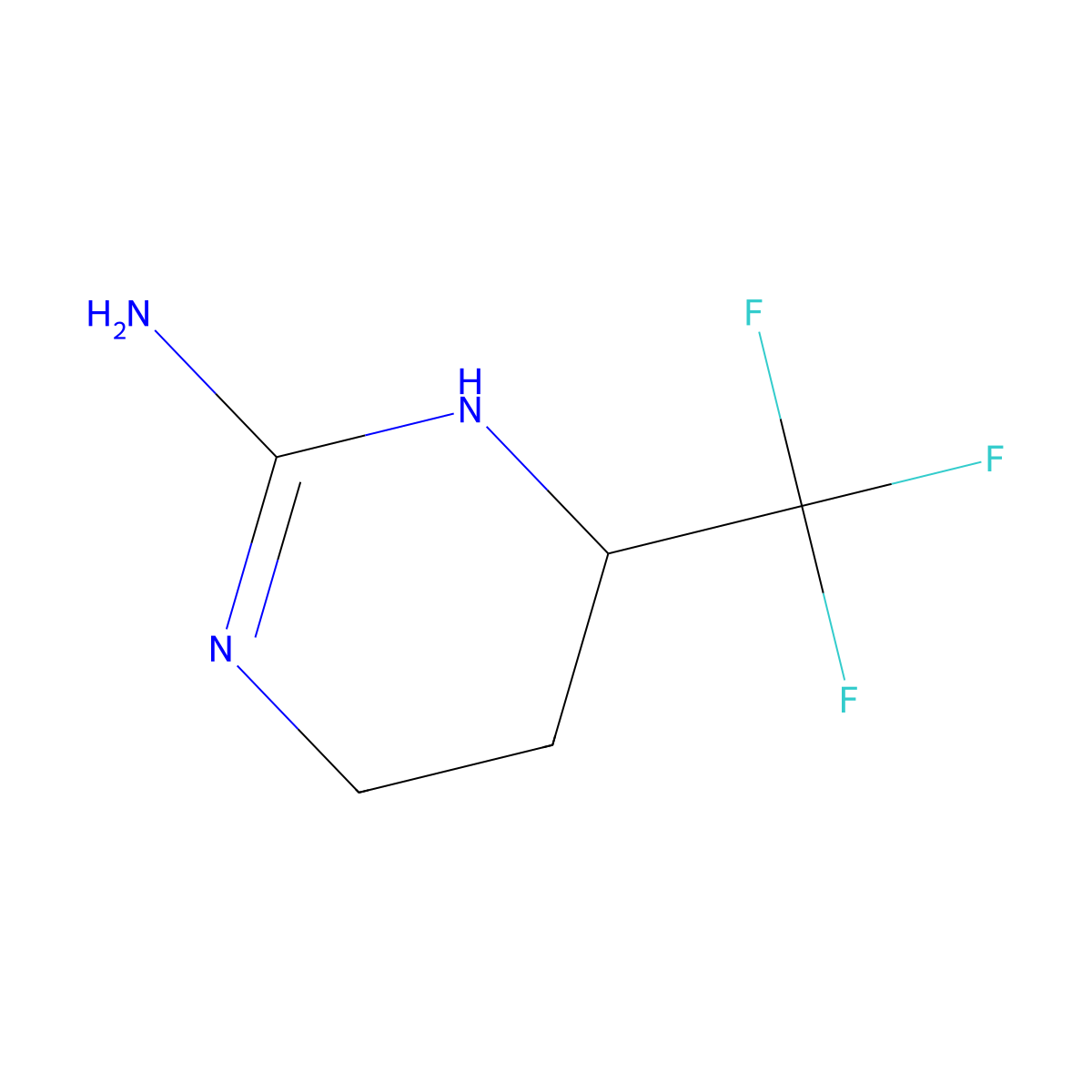4-(Trifluoromethyl)-1,4,5,6-tetrahydropyrimidin-2-amine molecular structure, CAS 794477-74-0