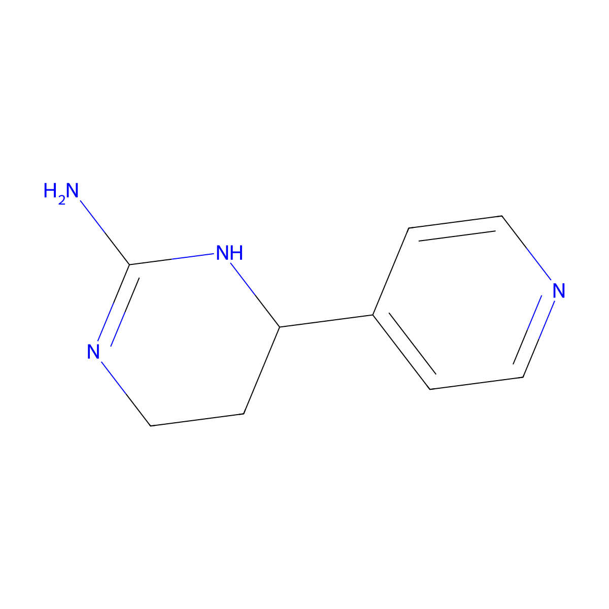 6-(Pyridin-4-yl)-1,4,5,6-tetrahydropyrimidin-2-amine molecular structure, CAS 794478-04-9