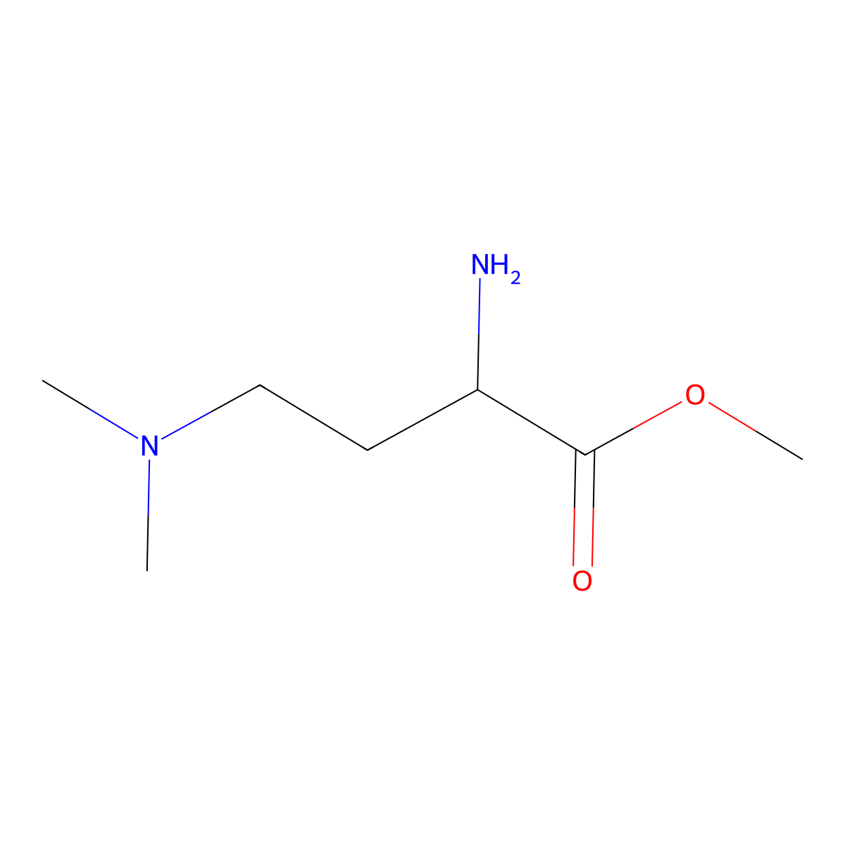 (S)-Methyl 2-amino-4-(dimethylamino)butanoate molecular structure, CAS 794486-86-5