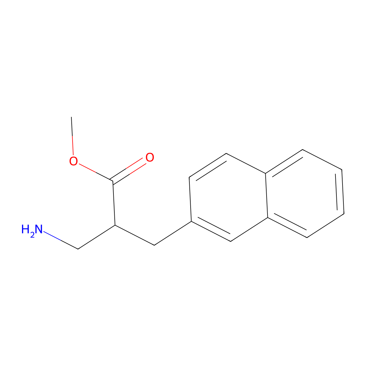 Methyl 3-amino-2-[(naphthalen-2-yl)methyl]propanoate molecular structure, CAS 794495-81-1