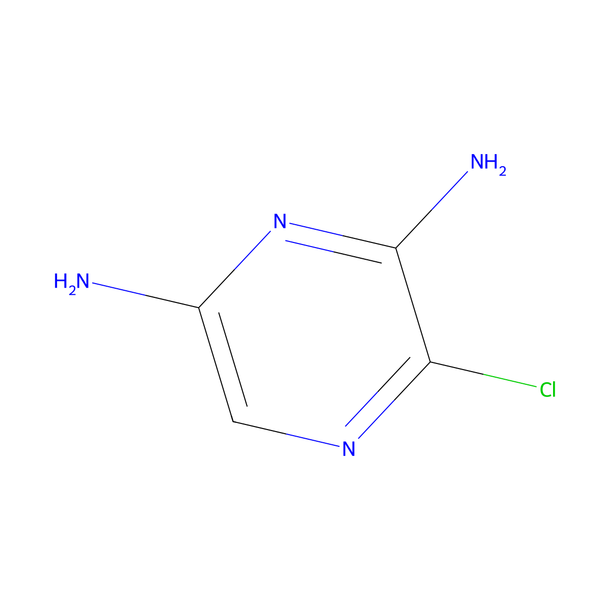 3-Chloropyrazine-2,6-diamine molecular structure, CAS 794497-98-6