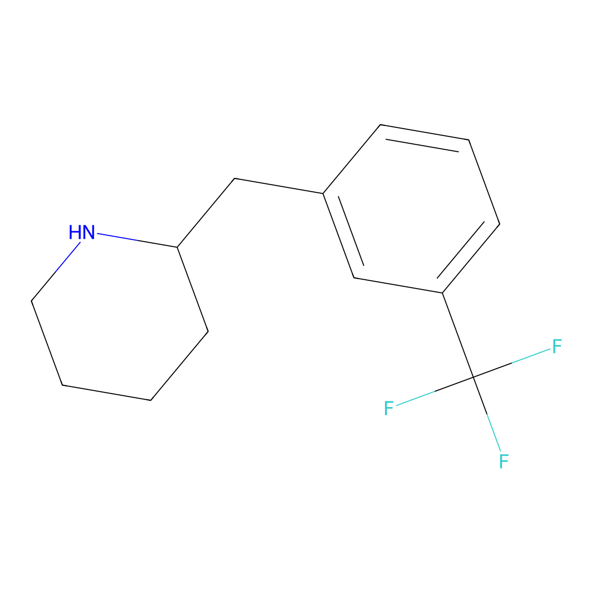 2-(3-Trifluoromethyl-benzyl)-piperidine molecular structure, CAS 794501-01-2