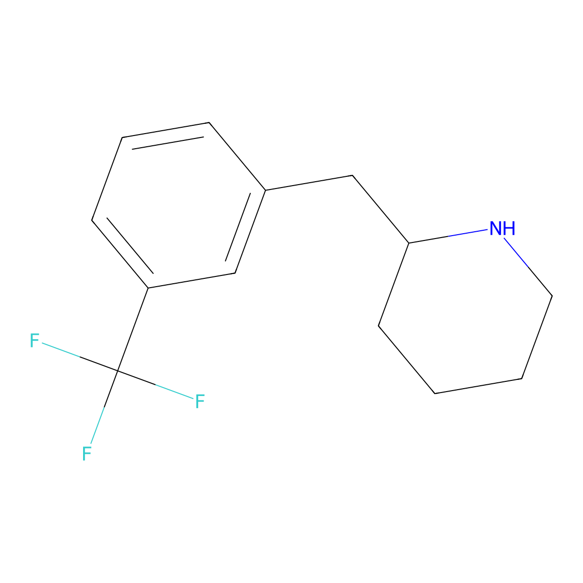 2-(3-Trifluoromethyl-benzyl)-piperidine molecular structure, CAS 794501-01-2