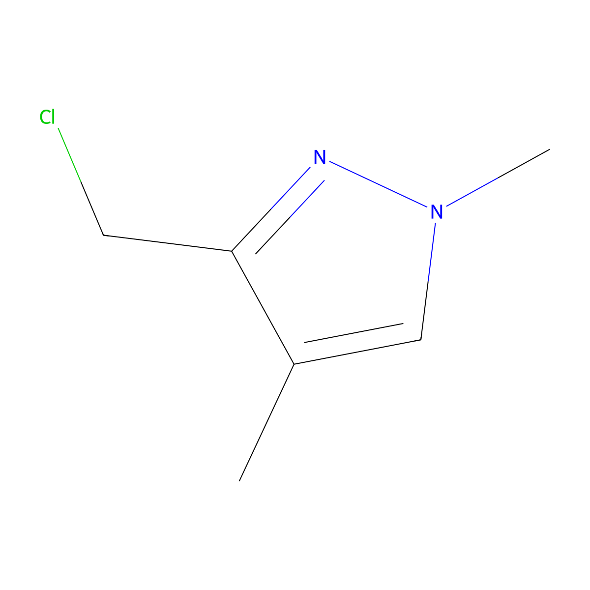 3-(Chloromethyl)-1,4-dimethyl-1H-pyrazole molecular structure, CAS 794514-16-2
