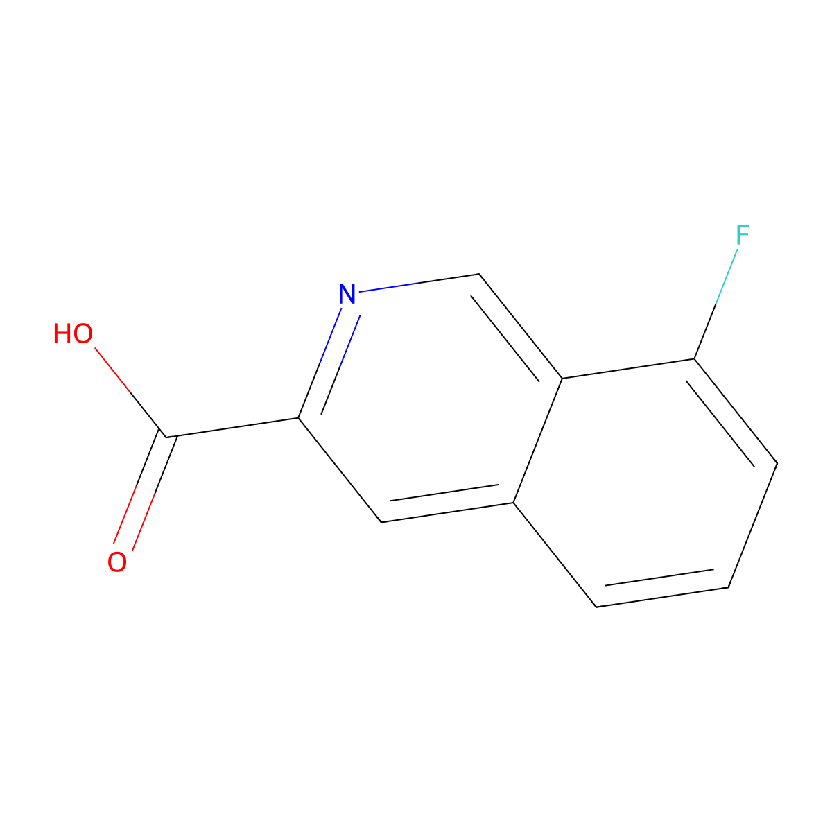8-Fluoroisoquinoline-3-carboxylic acid molecular structure, CAS 794515-89-2