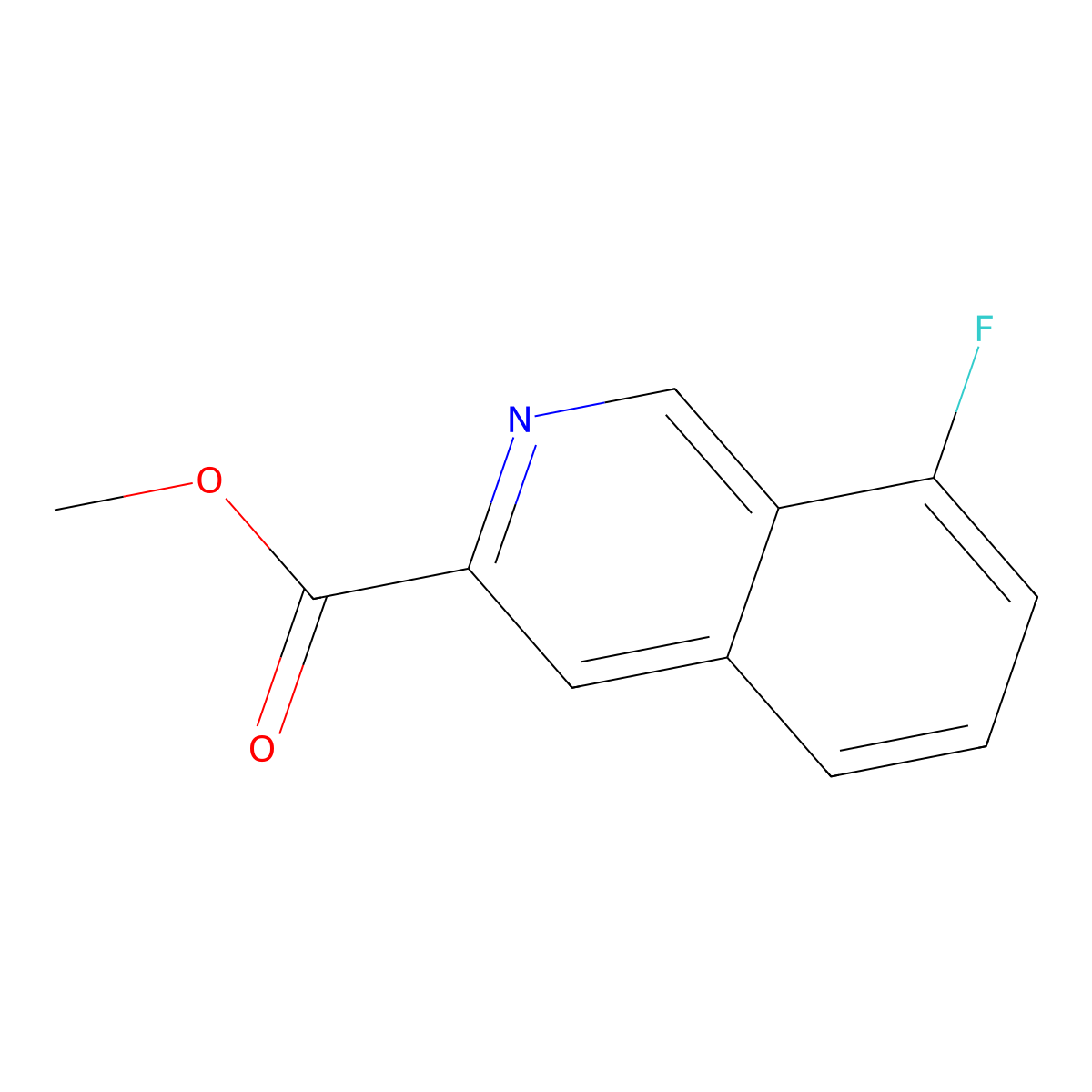 Methyl 8-fluoroisoquinoline-3-carboxylate molecular structure, CAS 794515-94-9