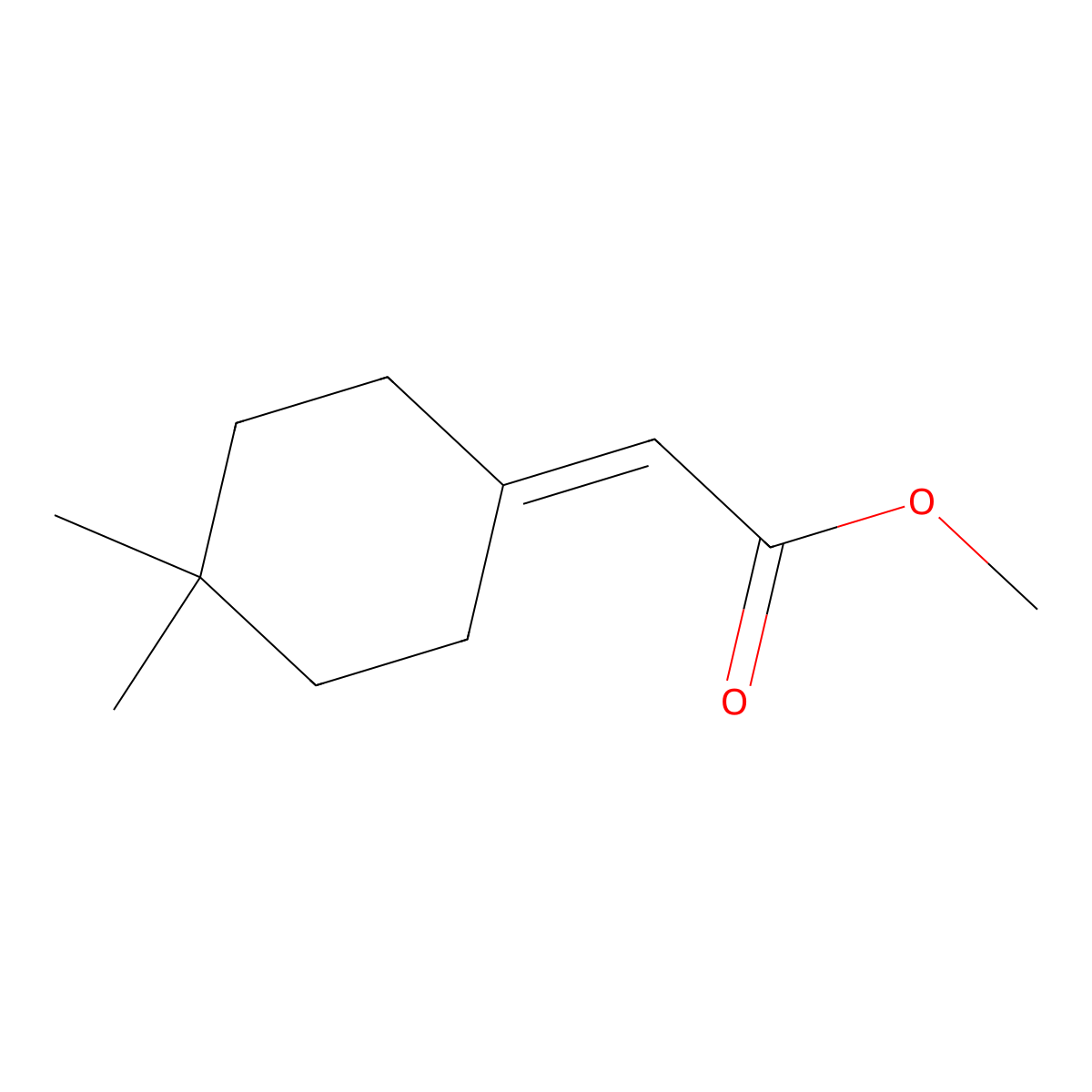 Methyl 2-(4,4-dimethylcyclohexylidene)acetate molecular structure, CAS 794520-17-5