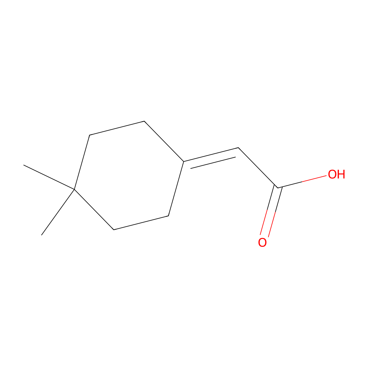 2-(4,4-Dimethylcyclohexylidene)acetic acid molecular structure, CAS 794520-18-6