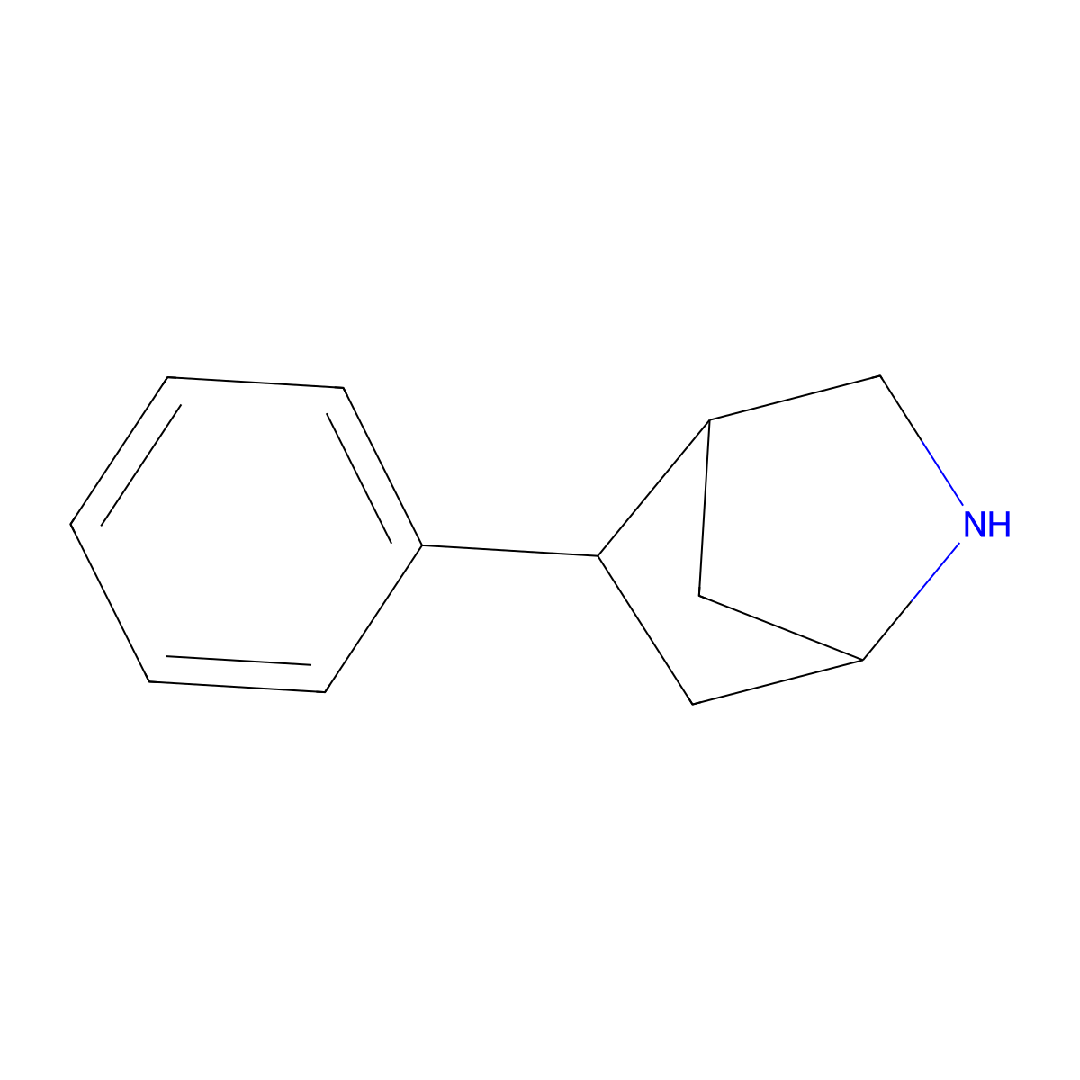 5-Phenyl-2-azabicyclo[2.2.1]heptane molecular structure, CAS 794533-98-5