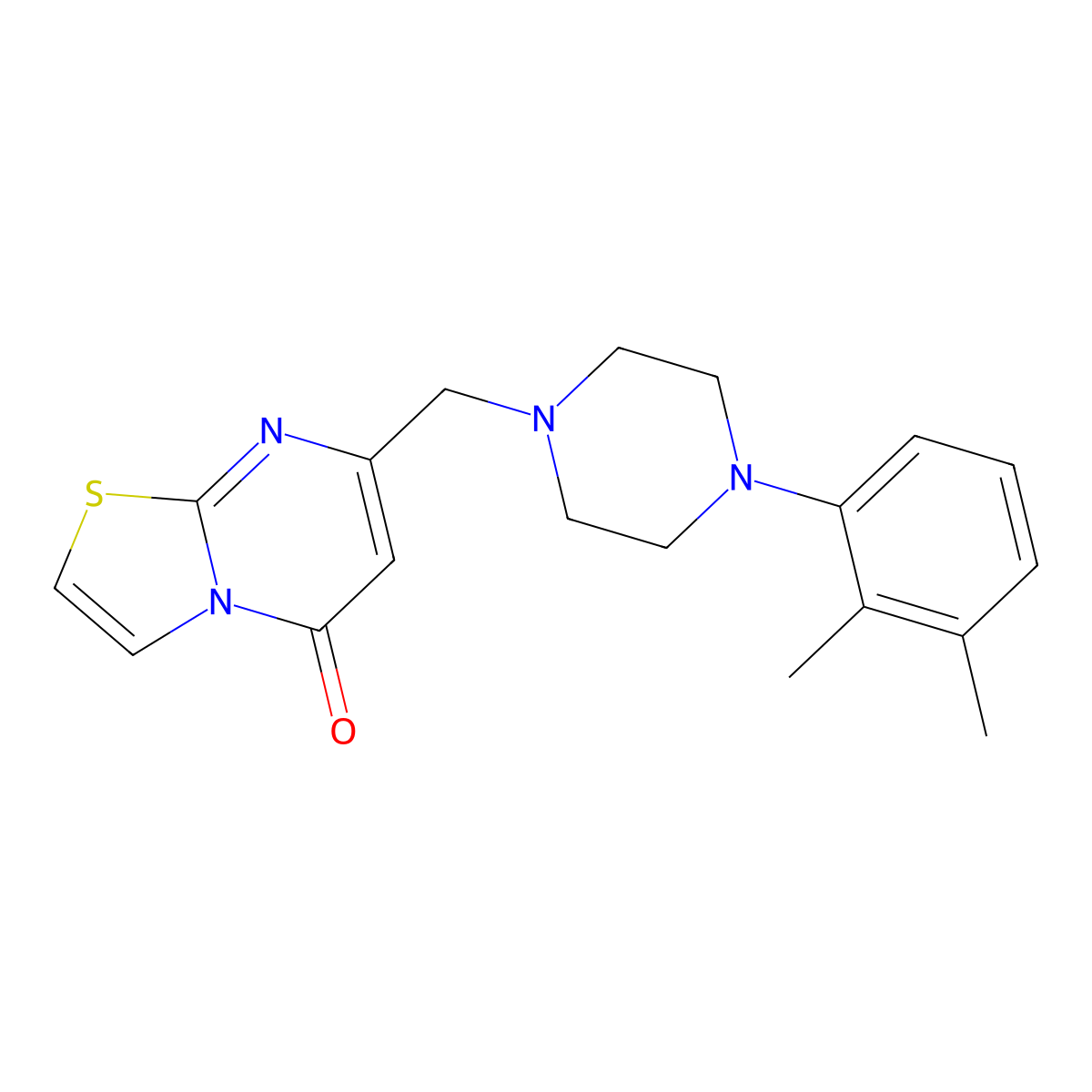 7-[[4-(2,3-Dimethylphenyl)piperazin-1-yl]methyl]-[1,3]thiazolo[3,2-a]pyrimidin-5-one molecular structure, CAS 794537-89-6
