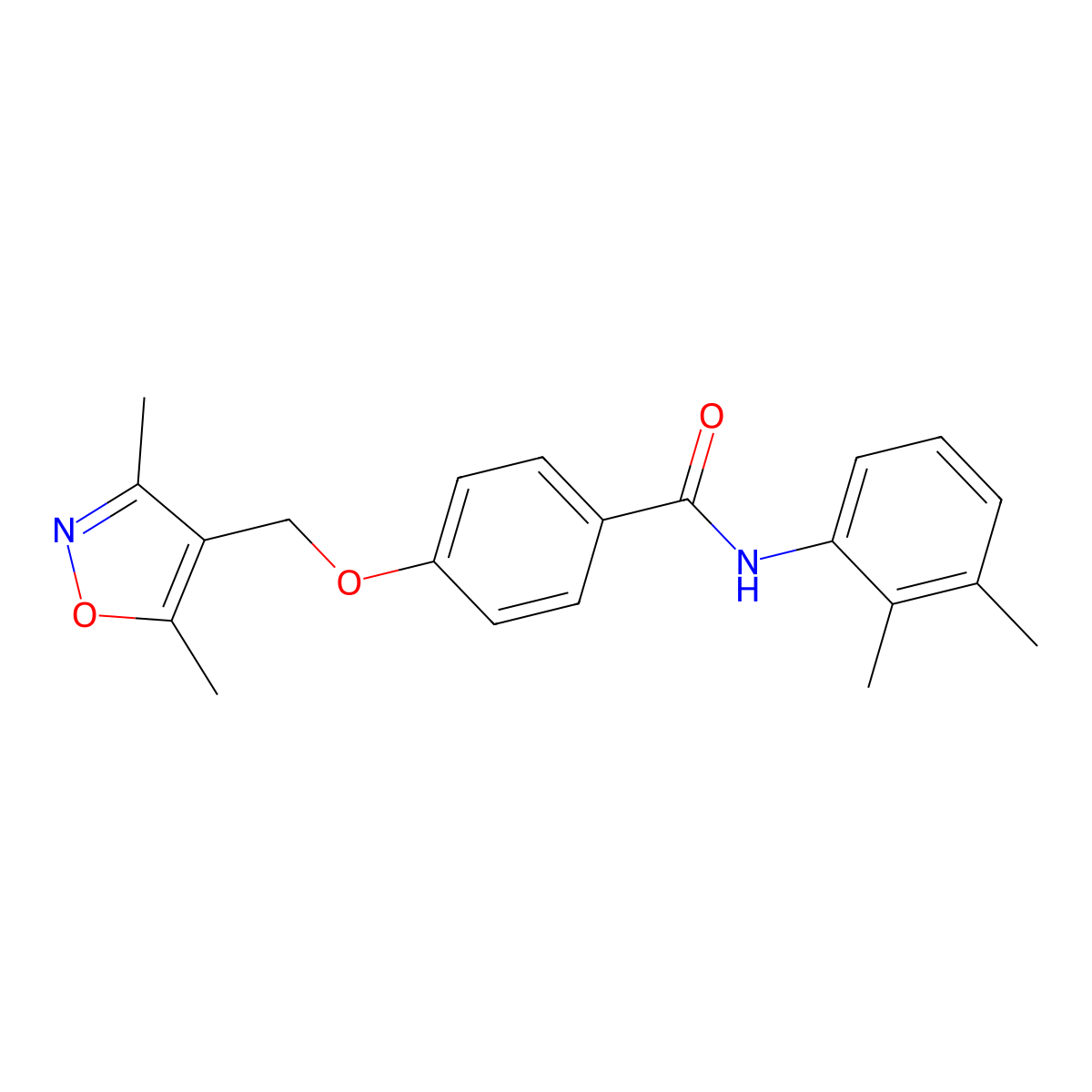 4-[(3,5-dimethyl-1,2-oxazol-4-yl)methoxy]-N-(2,3-dimethylphenyl)benzamide molecular structure, CAS 794541-43-8