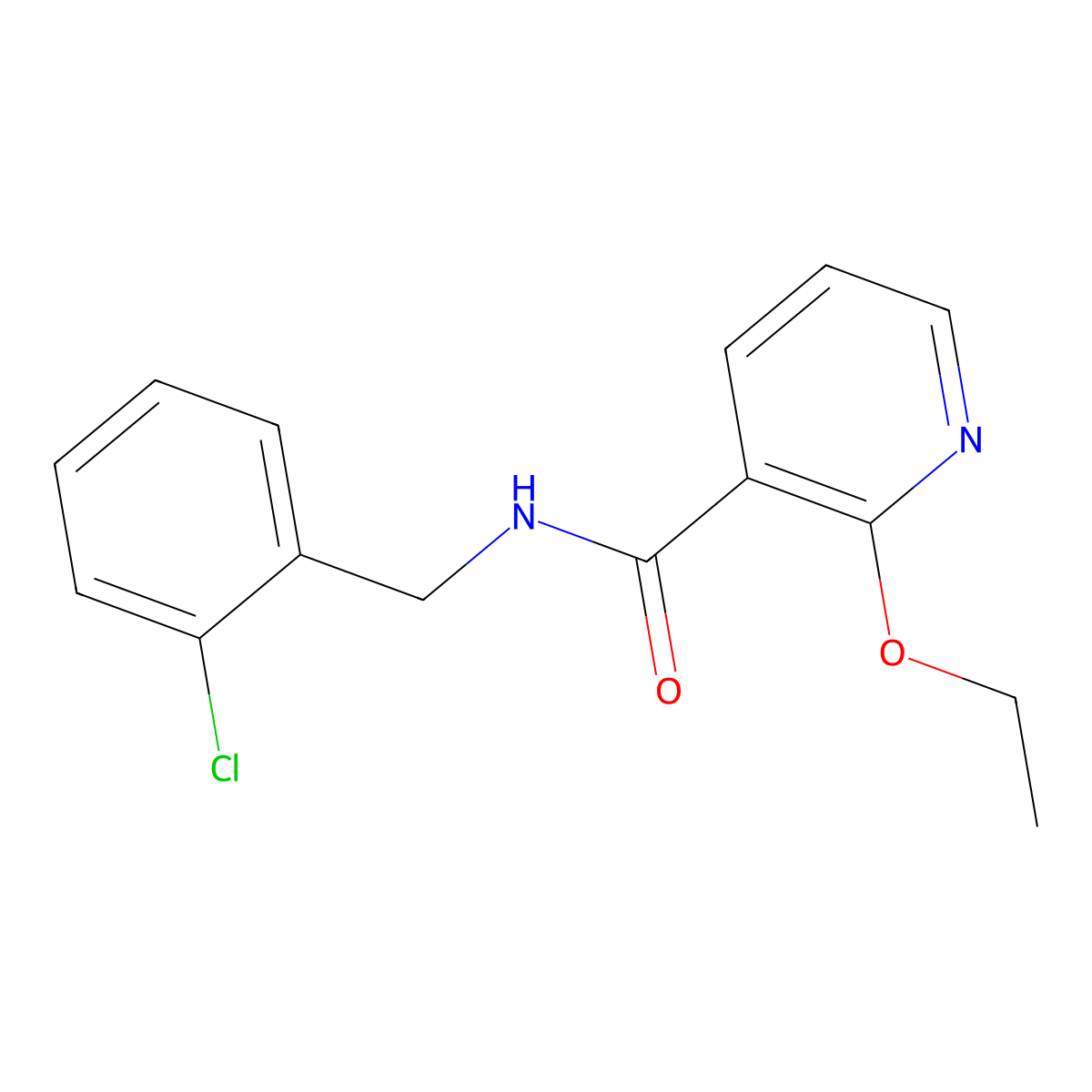 N-[(2-chlorophenyl)methyl]-2-ethoxypyridine-3-carboxamide molecular structure, CAS 794545-78-1