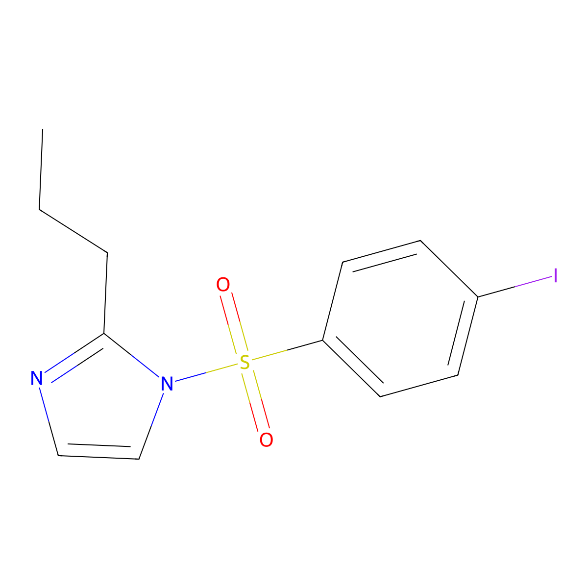 1-(4-Iodophenyl)sulfonyl-2-propylimidazole molecular structure, CAS 794548-24-6