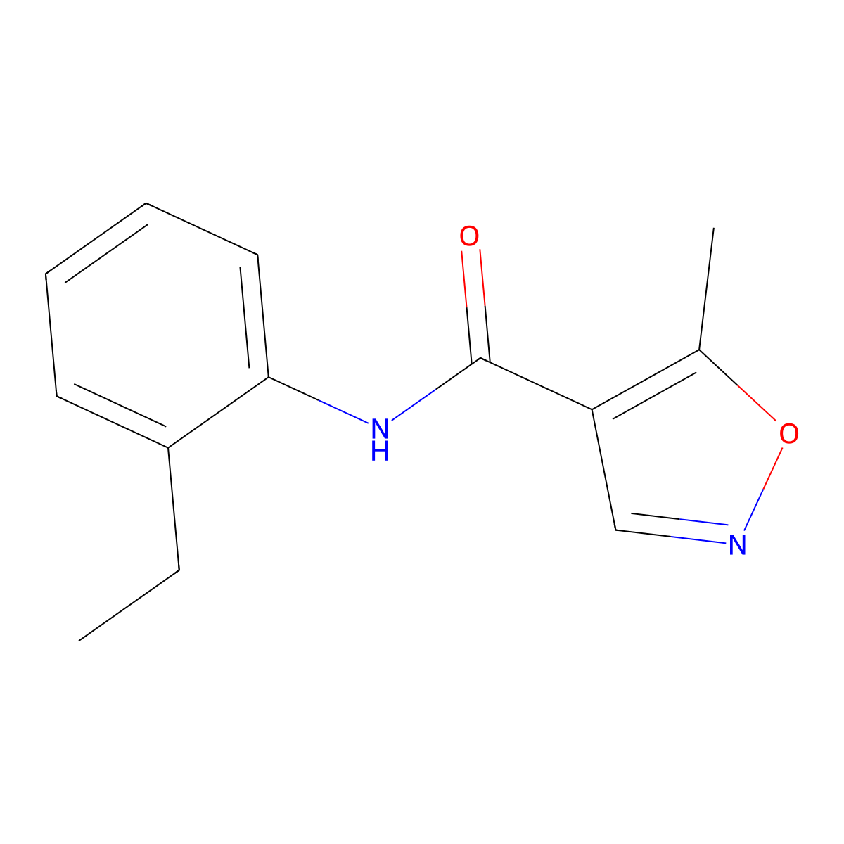 N-(2-Ethylphenyl)-5-methylisoxazole-4-carboxamide molecular structure, CAS 794549-48-7