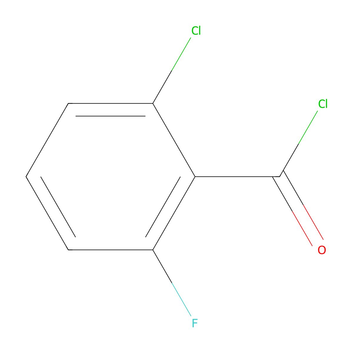 2-Chloro-6-fluorobenzoyl chloride molecular structure, CAS 79455-63-3