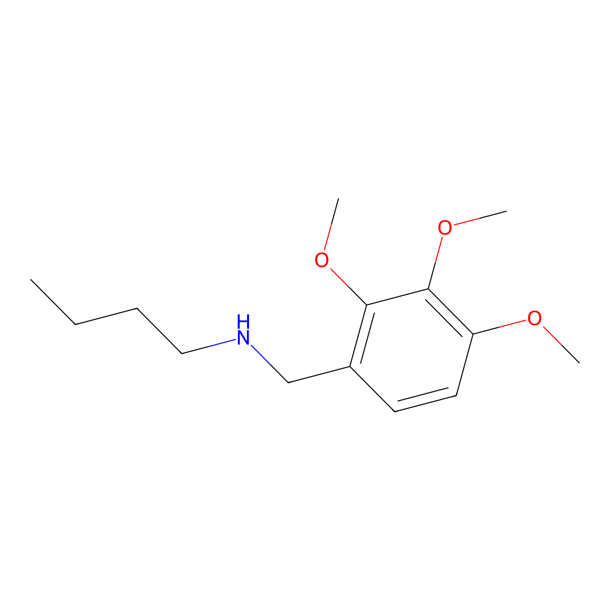Butyl[(2,3,4-trimethoxyphenyl)methyl]amine molecular structure, CAS 794551-45-4