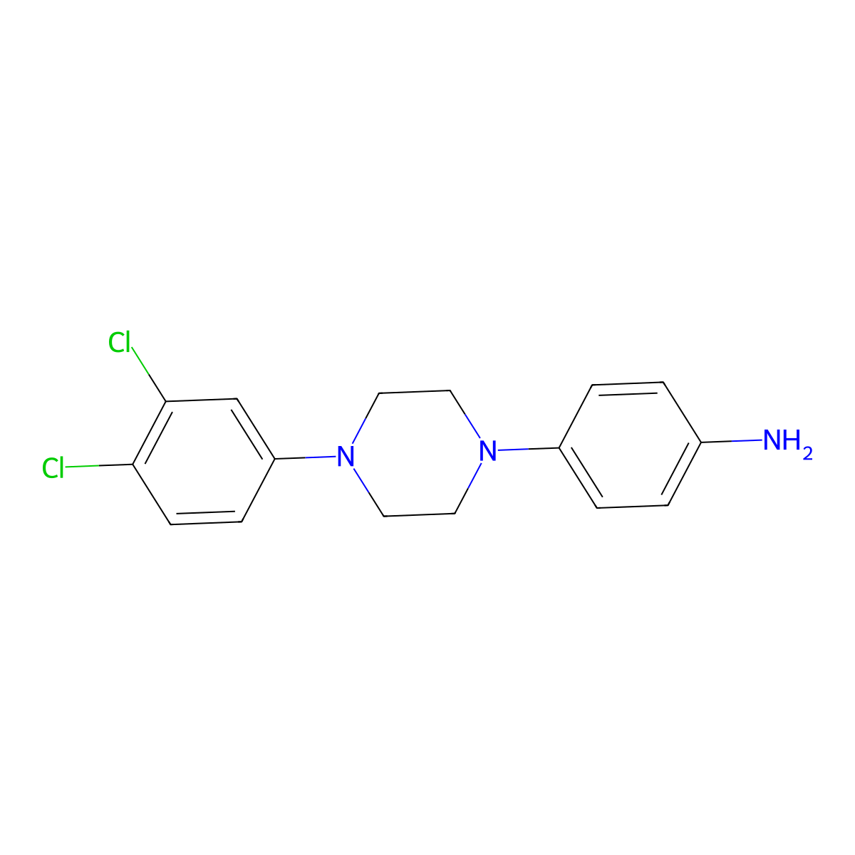 4-[4-(3,4-Dichlorophenyl)piperazin-1-yl]aniline molecular structure, CAS 794552-08-2