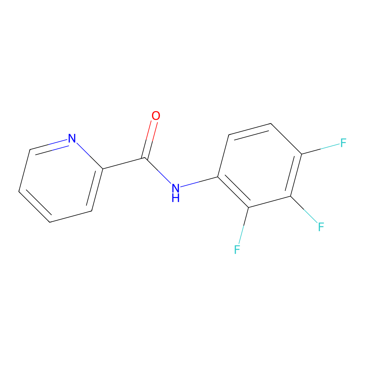 N-(2,3,4-trifluorophenyl)pyridine-2-carboxamide molecular structure, CAS 794556-10-8