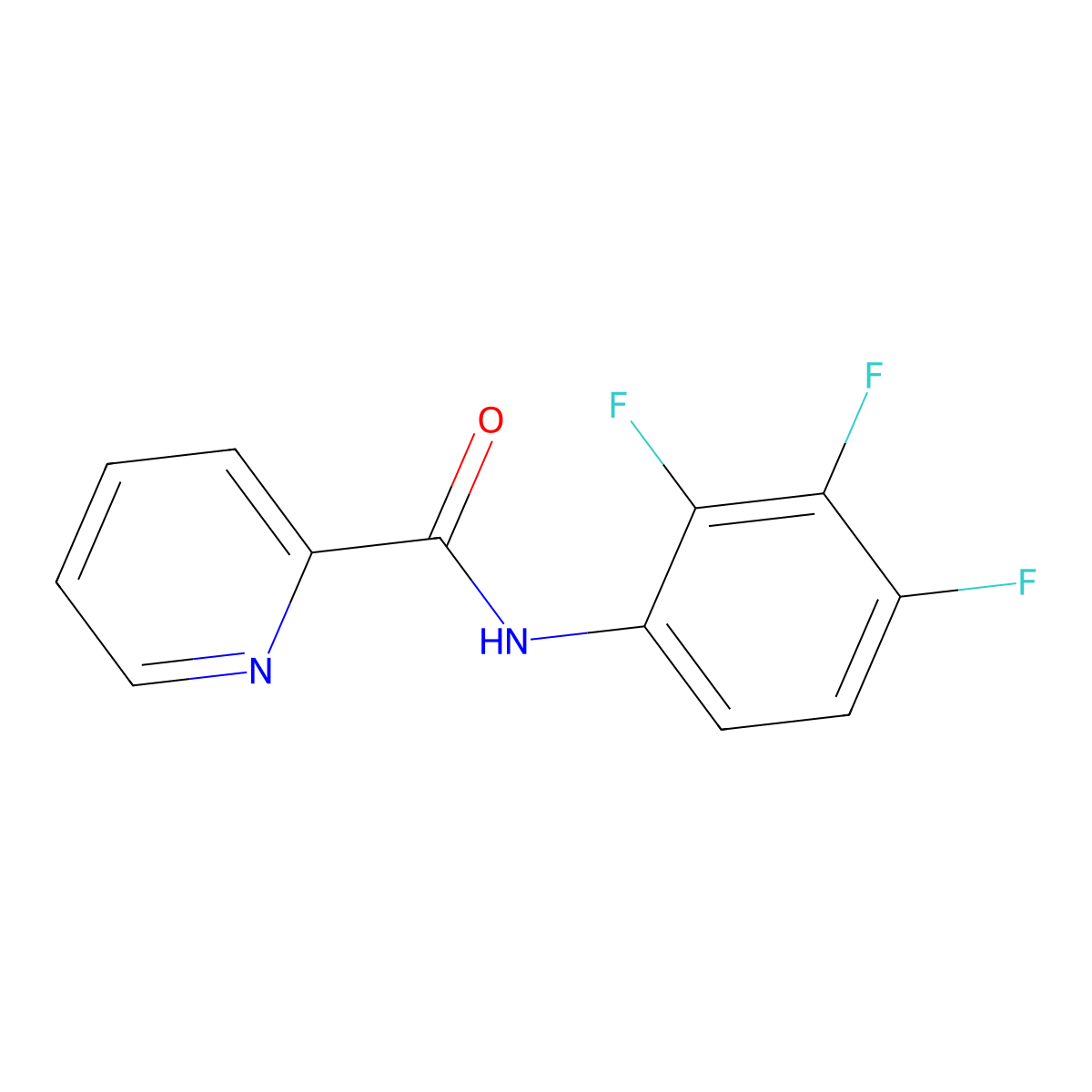 N-(2,3,4-trifluorophenyl)pyridine-2-carboxamide molecular structure, CAS 794556-10-8