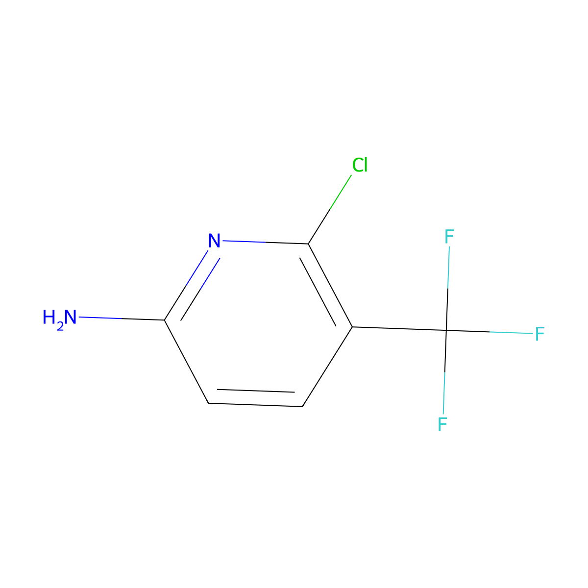 6-Chloro-5-(trifluoromethyl)pyridin-2-amine molecular structure, CAS 79456-28-3