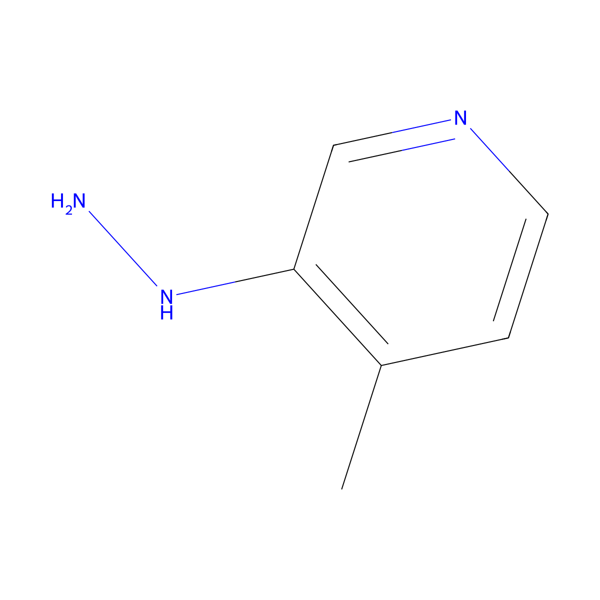 3-Hydrazinyl-4-methylpyridine molecular structure, CAS 794569-03-2