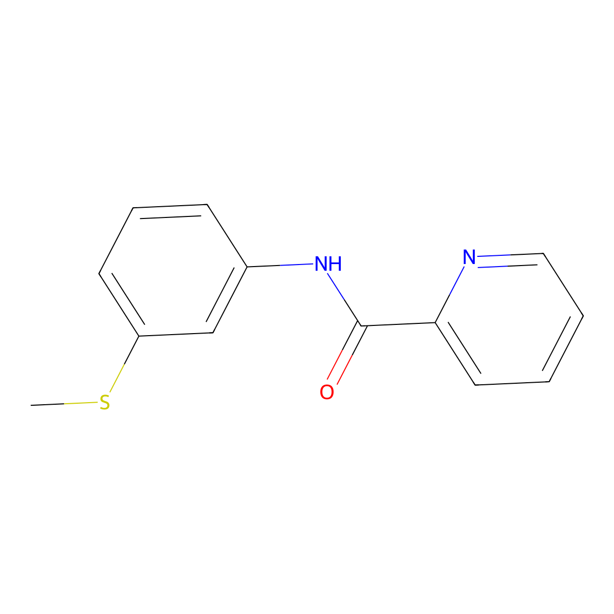 N-[3-(methylsulfanyl)phenyl]pyridine-2-carboxamide molecular structure, CAS 794574-48-4