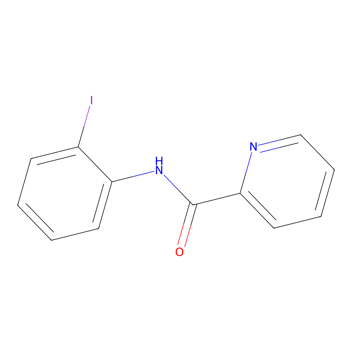 N-(2-iodophenyl)pyridine-2-carboxamide molecular structure, CAS 794574-51-9