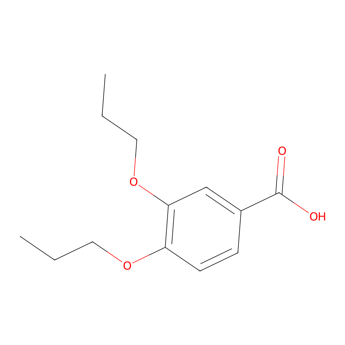 3,4-Dipropoxybenzoic acid molecular structure, CAS 794582-28-8