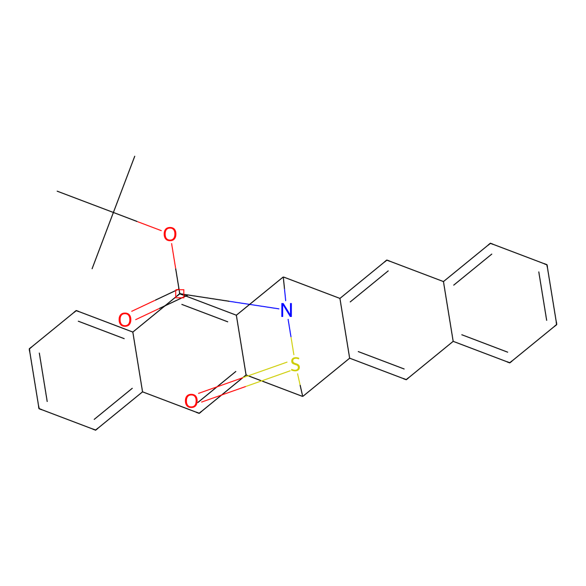 Pentacene-N-sulfinyl-tert-butylcarbamate molecular structure, CAS 794586-44-0