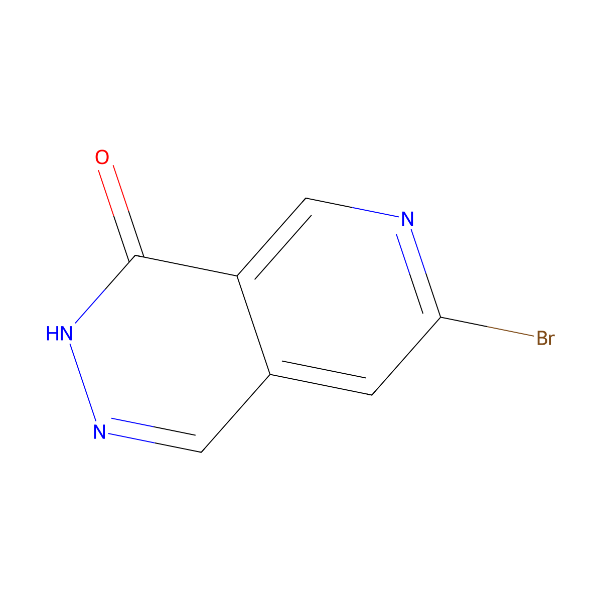 7-Bromo-3H-pyrido[3,4-d]pyridazin-4-one molecular structure, CAS 794591-77-8