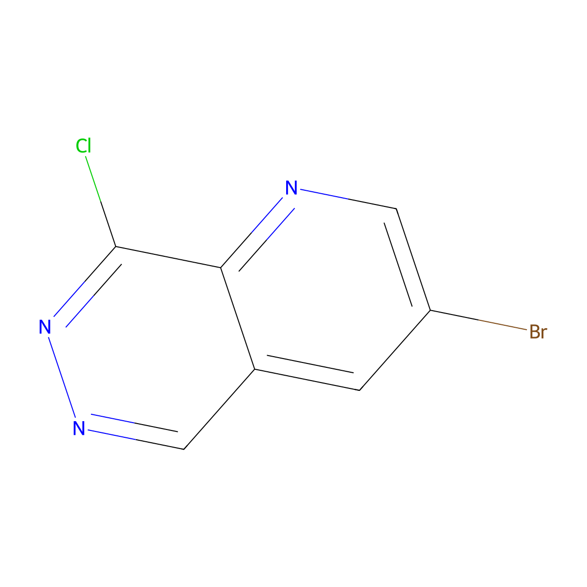 3-Bromo-8-chloropyrido[2,3-D]pyridazine molecular structure, CAS 794592-14-6